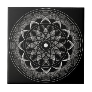 Carreau En Céramique Conscience - mandala sacré de la géométrie