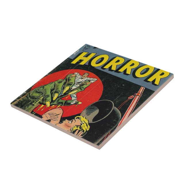 Carreau En Céramique Contes d'horreur comiques (Côté)