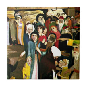 Carreau En Céramique Conversaire - Au mur des lamentations à Jérusalem