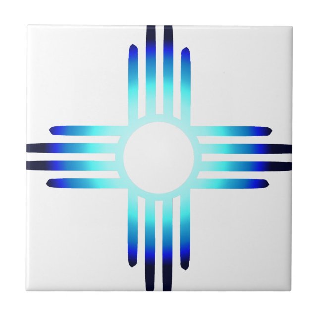 Carreau En Céramique Cool Blue Zia (Devant)