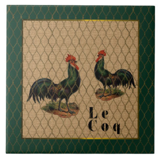 Carreau En Céramique Coqs un cru de Ferme de La