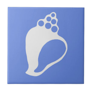 Carreau En Céramique Coquille bleue