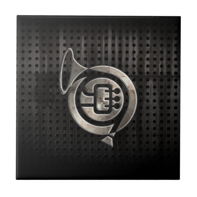 Carreau En Céramique Cor de harmonie rocailleux (Devant)