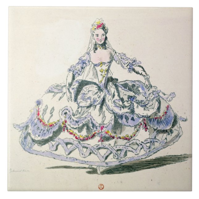 Carreau En Céramique Costume d'opéra, de la collection de Plaisirs de (Devant)