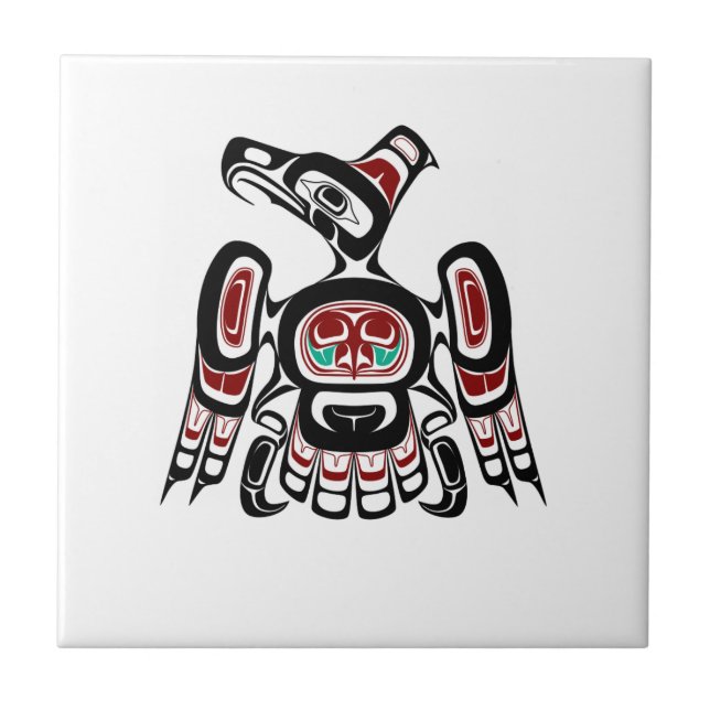 Carreau En Céramique Côte Pacifique Nord-Ouest Kaigani Thunderbird (Devant)