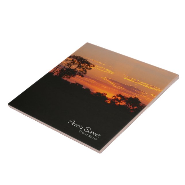 Carreau En Céramique Coucher de soleil Acacia (Côté)
