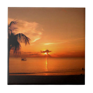 Carreau En Céramique Coucher de soleil d'été