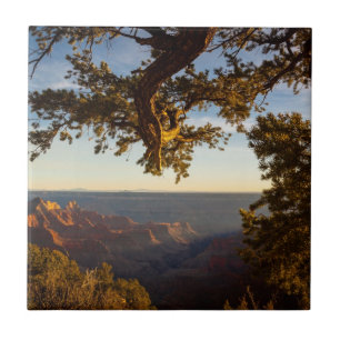 Carreau En Céramique Coucher du soleil au-dessus de canyon grand