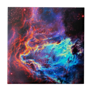 Carreau En Céramique Couleur impressionnante Composite Star Nebula