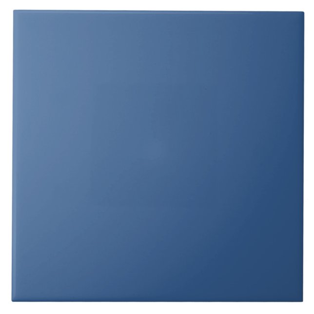 Carreau En Céramique Couleur solide bleu Cobalt (Devant)