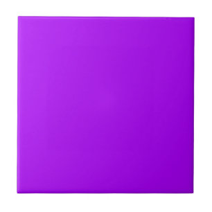 Carreau En Céramique Couleur violet Fuchsia Neon violet brillant unique