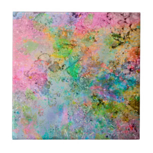 Carreau En Céramique Couleurs de néon coloré cool abstrait image en mar