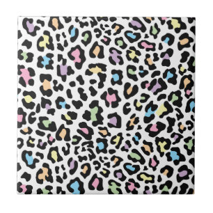 Carreau En Céramique Couleurs multiples Empreinte de léopard