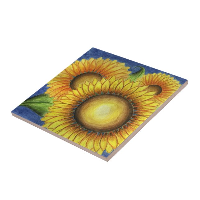 Carreau En Céramique Country Sunflower Cuisine Trivet Carrelage Cadeau (Côté)