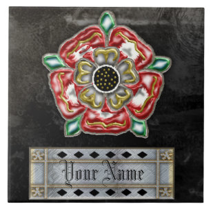 Carreau En Céramique coutume de famille rose de tudor