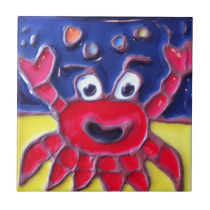 Carreau En Céramique Crabe J.Titchenal de Luau Larry de tuile d'île de