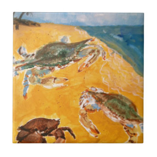 Carreau En Céramique Crabes sur la plage