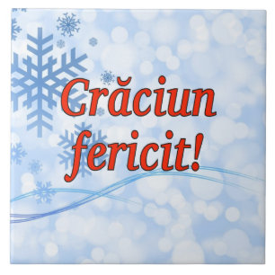 Carreau En Céramique Crăciun fericit ! Joyeux Noël dans le rf roumain