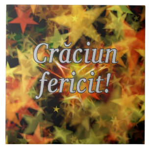 Carreau En Céramique Crăciun fericit ! Joyeux Noël en roumain wf