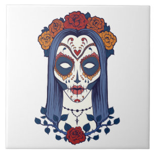 Carreau En Céramique Crâne de sucre