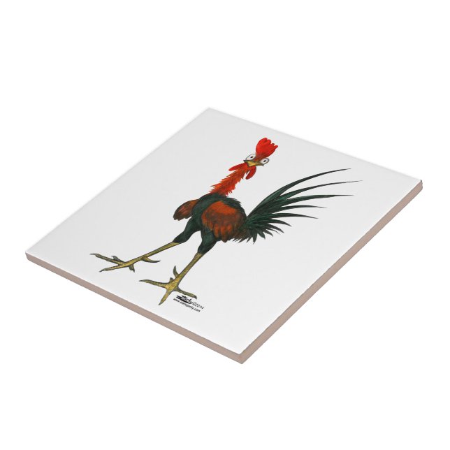 Carreau En Céramique Crazy rooster (Côté)