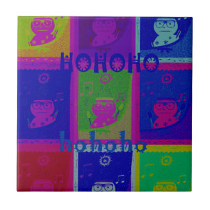 Carreau En Céramique Créez votre propre Père Noël HoHoho Pop Art spécia