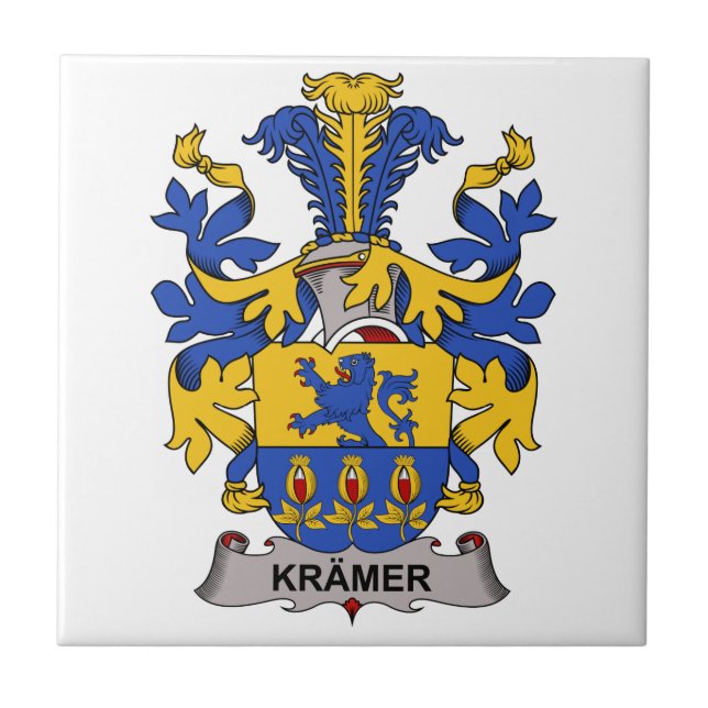 Carreau En Céramique Crête de famille de Kramer (Devant)