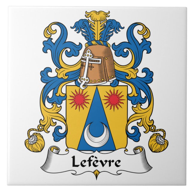 Carreau En Céramique Crête de famille de Lefevre (Devant)