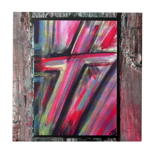 Carreau En Céramique Croix de guérison (Devant)