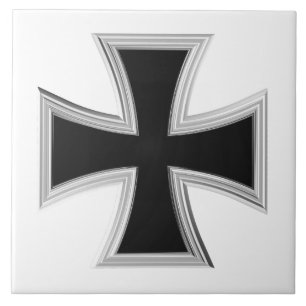 Carreau En Céramique croix teutonique