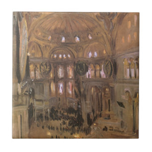 Carreau En Céramique Croquis de Santa Sophia par John Singer Sargent
