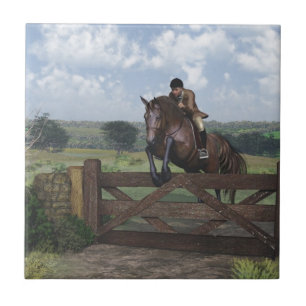Carreau En Céramique Cross Country - Jumping Horse Tile