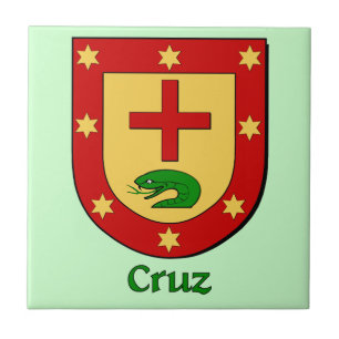 Carreau En Céramique Cruz Family Shield