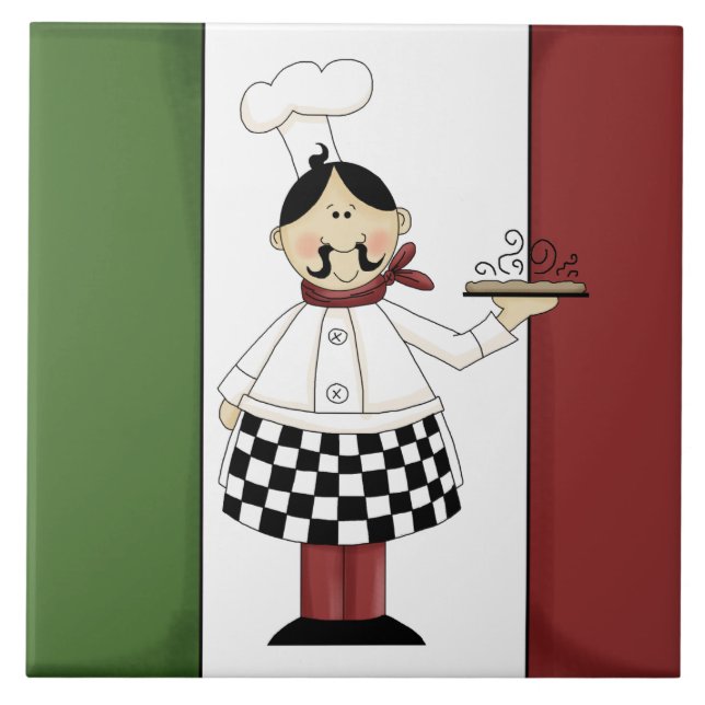 Carreau En Céramique Cuisine italienne (Devant)