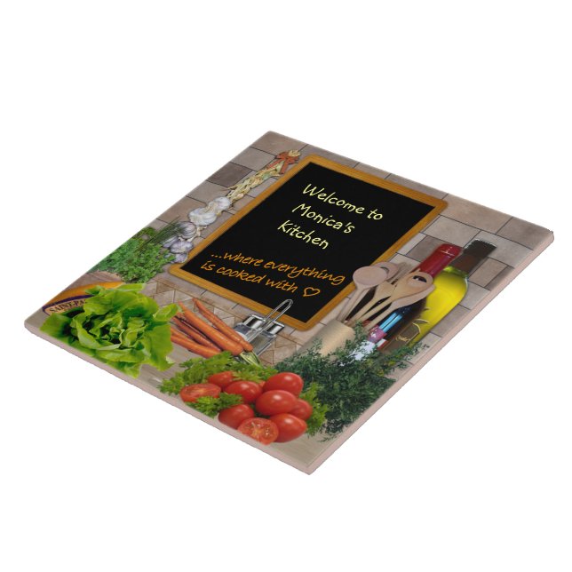 Carreau En Céramique Cuisine personnalisable (Côté)