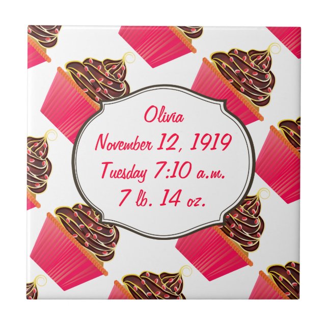 Carreau En Céramique Cupcakes (Devant)