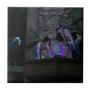 Carreau En Céramique Curieux Crow Féeries