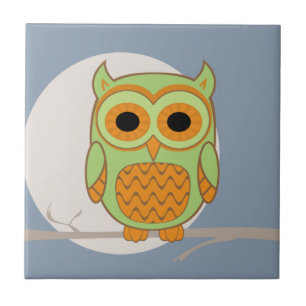 Carreau En Céramique Cute Owl