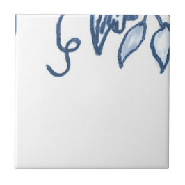 Carreau En Céramique D2 - Tuile murale de panier de Delft - D2