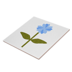 Carreau En Céramique Daisy Flower Joli Carrelage bleu