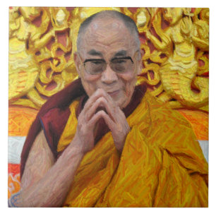 Carreau En Céramique Dalai Lama Bouddha Bouddha Méditation bouddhiste
