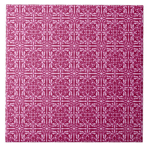 Carreau En Céramique Damassé médiévale Fleur-De-lis, vin de Bourgogne