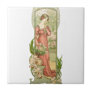 Carreau En Céramique Dame en serre