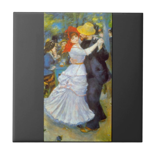Carreau En Céramique Danse chez Bougival par Pierre Renoir (Devant)