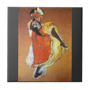 Carreau En Céramique Danse de Jane Avril par Toulouse-Lautrec