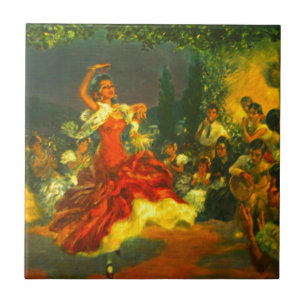 Carreau En Céramique Danseur de flamenco