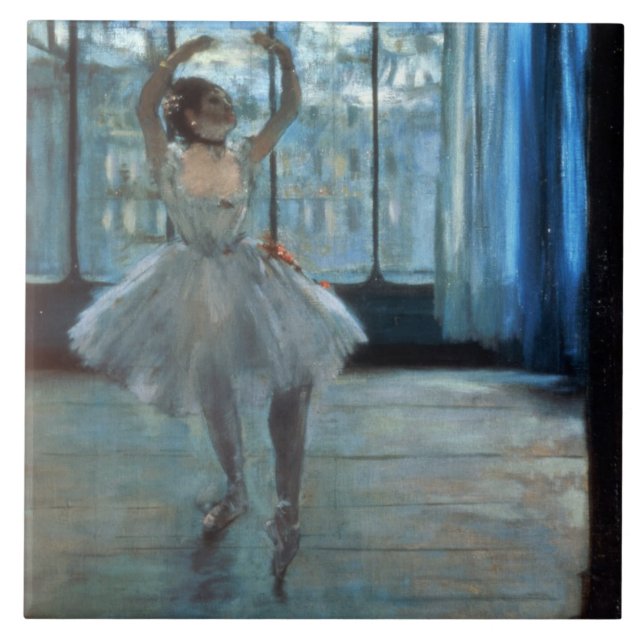 Carreau En Céramique Danseur d'Edgar Degas | devant une fenêtre (Devant)