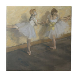 Carreau En Céramique Danseurs d'Edgar Degas pratiquant au barre