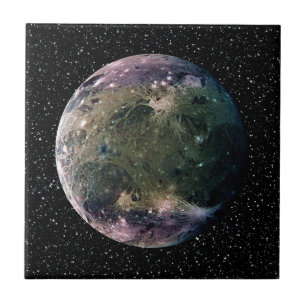 Carreau En Céramique ~ d'arrière - plan d'étoile de la LUNE GANYMEDE de