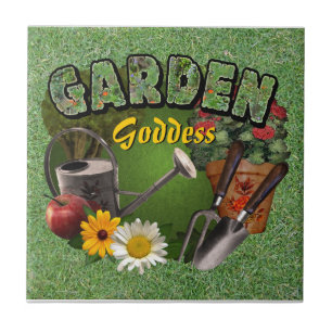 Carreau En Céramique Déesse du jardin